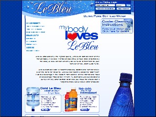 Web site www.lebleu.com, Le Bleu of Jacksonville