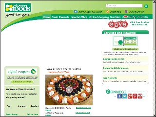 Web site www.lowesfoods.com, Lowes Foods of Mountain View